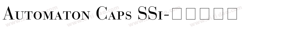 Automaton Caps SSi字体转换